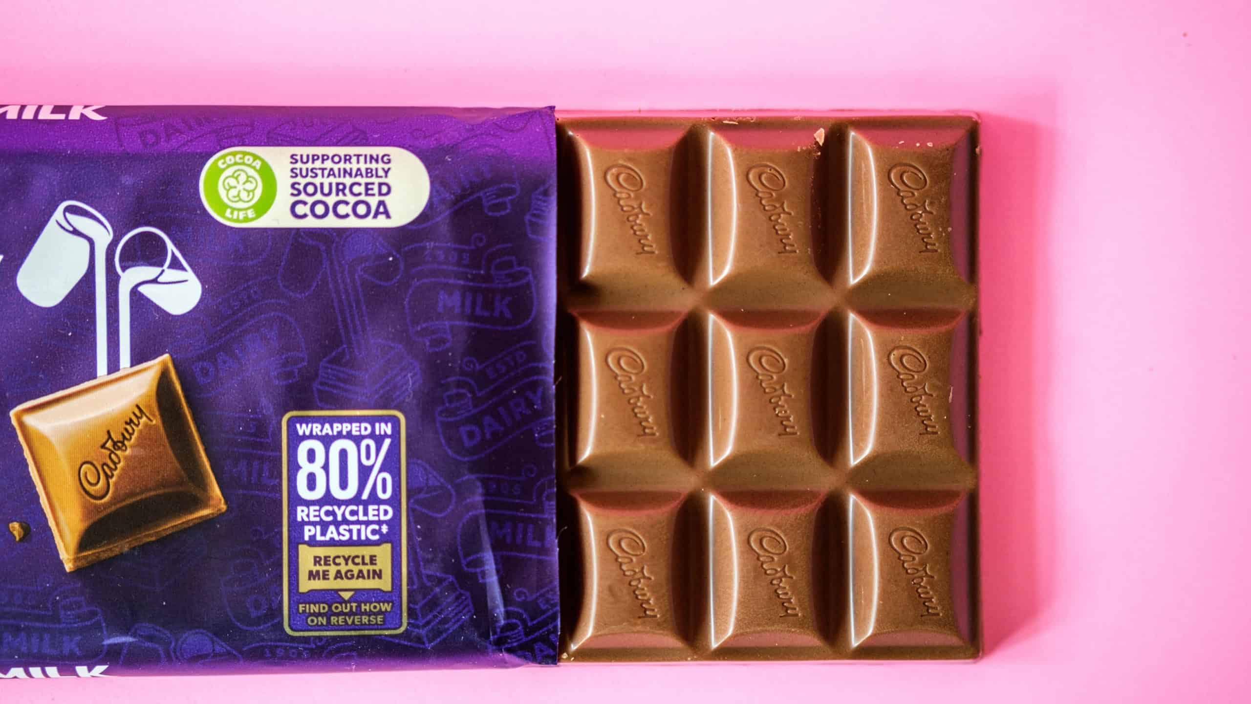 Bar Of Cadbury Dairy Milk Chocolate