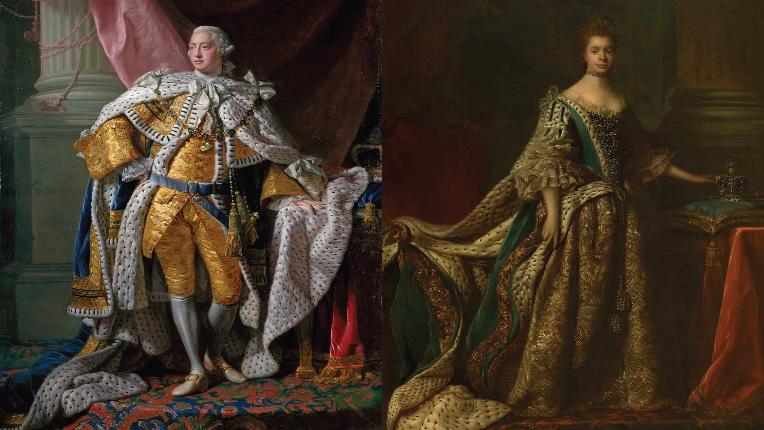 George III and Charlotte coronation portraits 1762