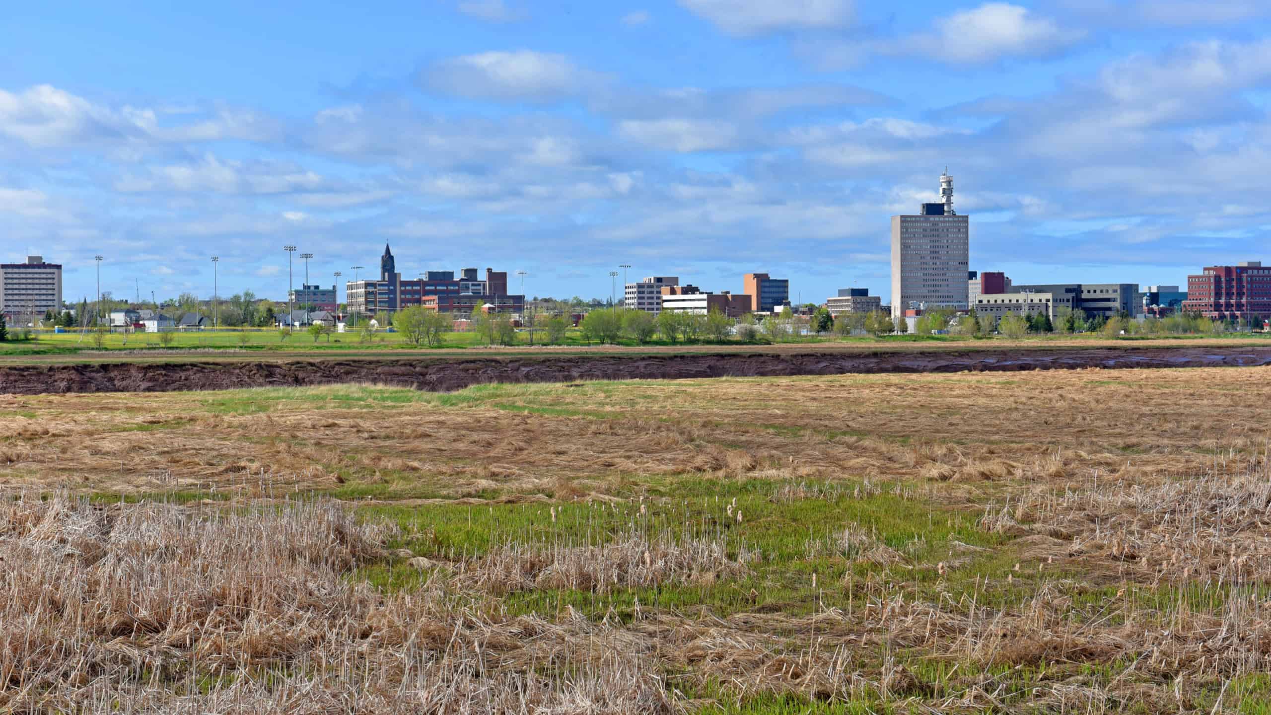 Moncton downtown skyline, Moncton, New Brunswick, Canada.