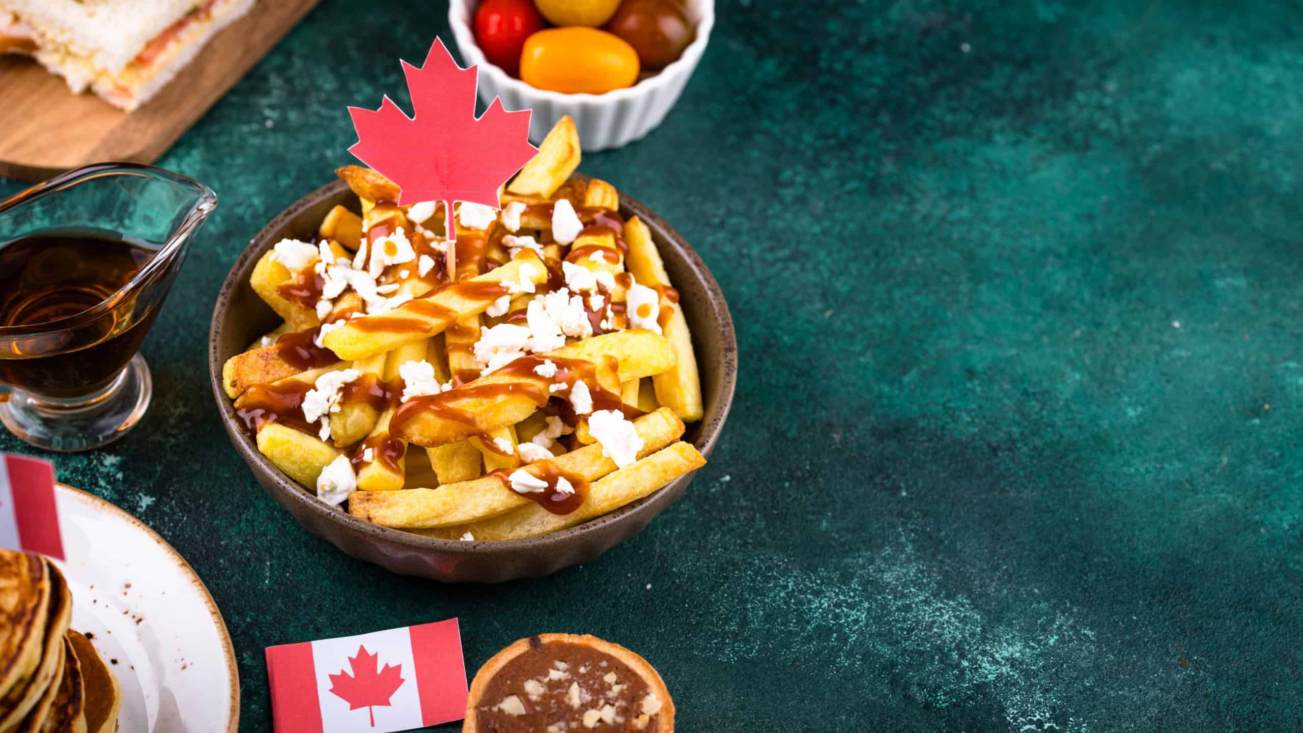 Canada Day traditional food concept.