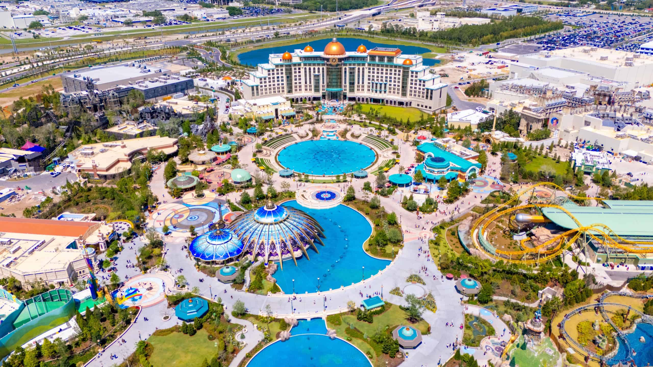 Orlando, FL, USA - April 7, 2025: Orlando Epic Universe Universal theme park under construction