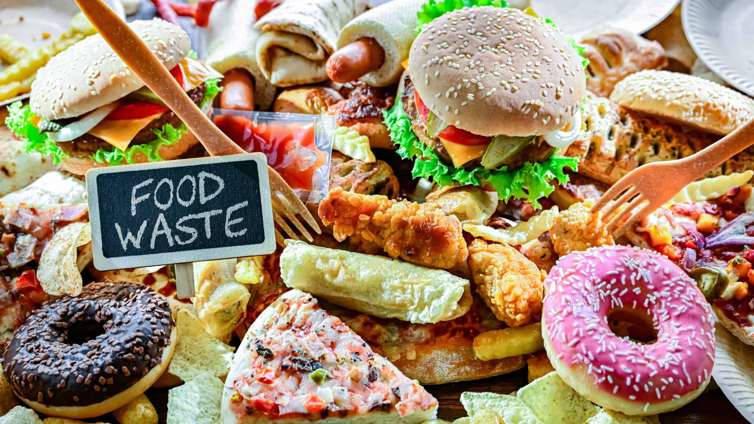 Fast food leftovers. Wasted food.