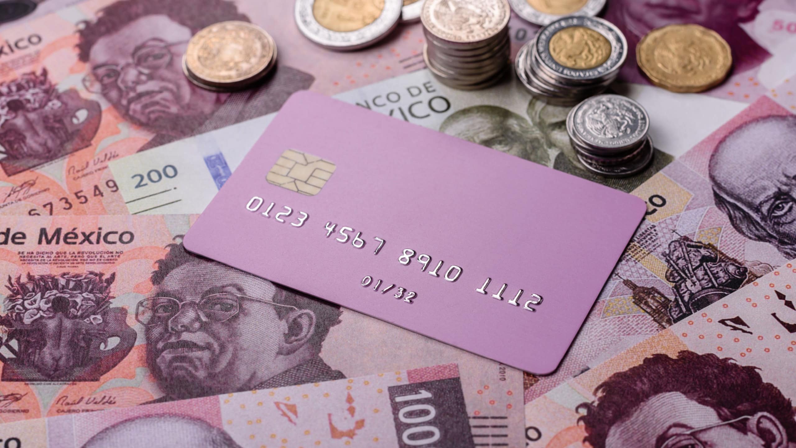 A credit card for contactless cashless payments via a terminal or online. A credit card for a financial background