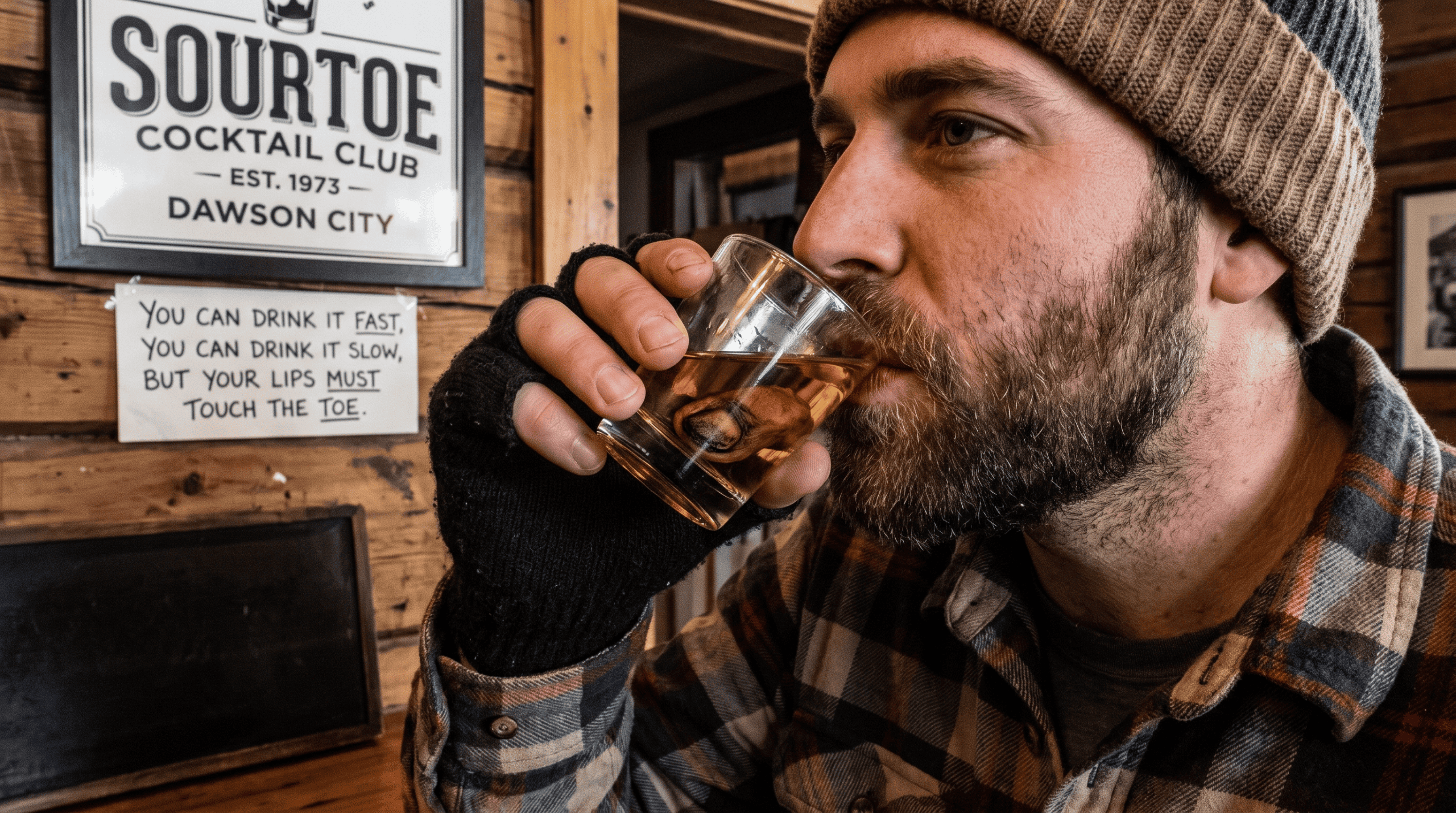 The Sourtoe cocktail