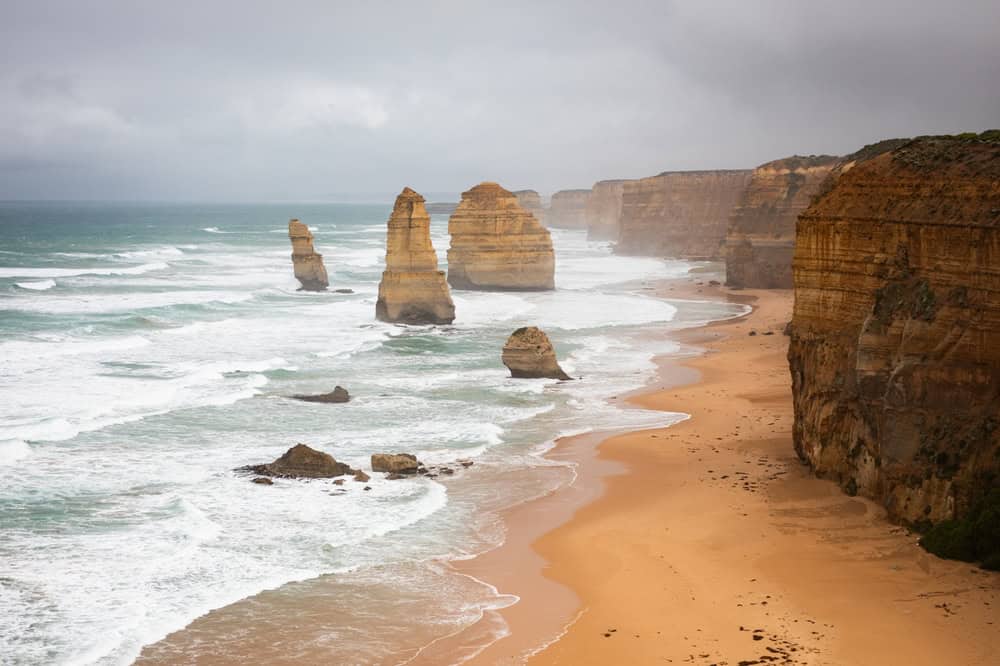 rock formations beach ocean cliffs erosion walk hike explore travel