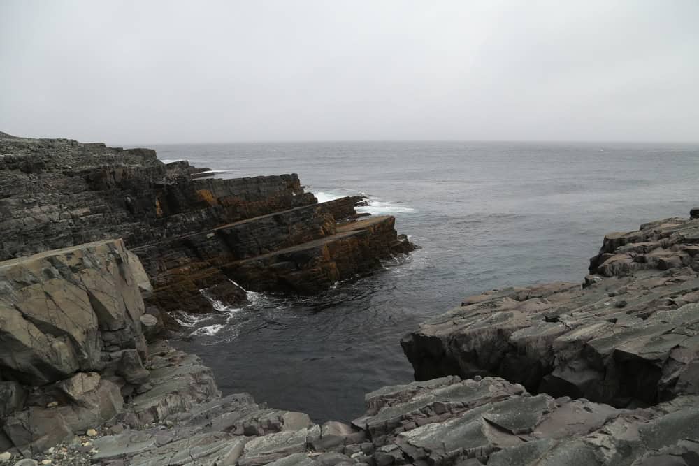 Coastline at Mistaken Point Ecological Reserve, Cape Race, Newfoundland, Canada